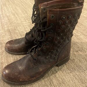 COPY - Frye Distressed Boots with matching Purse